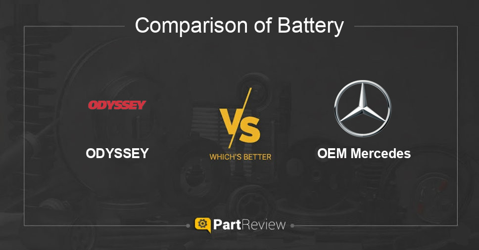 Comparison of battery ODYSSEY and OEM Mercedes