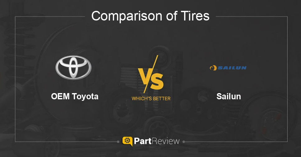 Comparison of tires OEM Toyota and Sailun