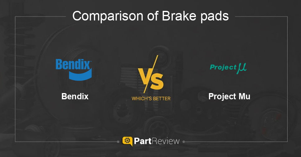 Comparison of brake pads Bendix and Project Mu