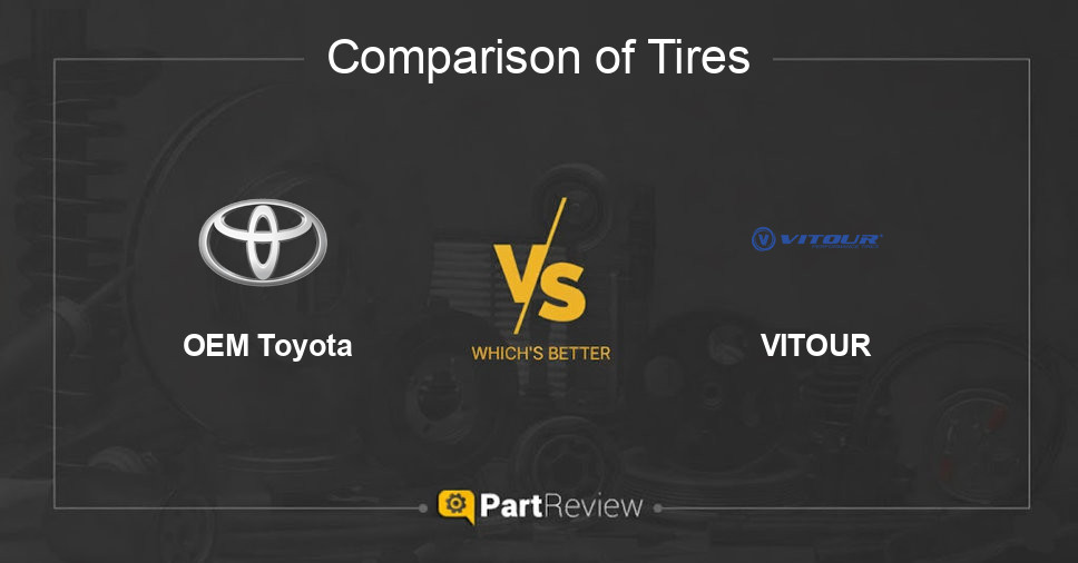 Comparison of tires OEM Toyota and VITOUR