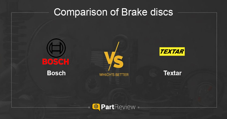 Comparison of brake discs Bosch and Textar