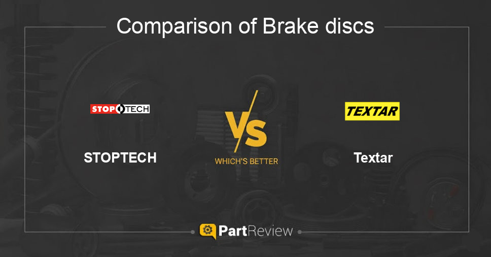 Comparison of brake discs STOPTECH and Textar