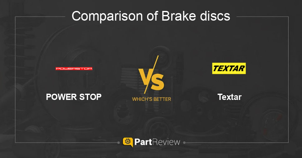 Comparison of brake discs POWER STOP and Textar