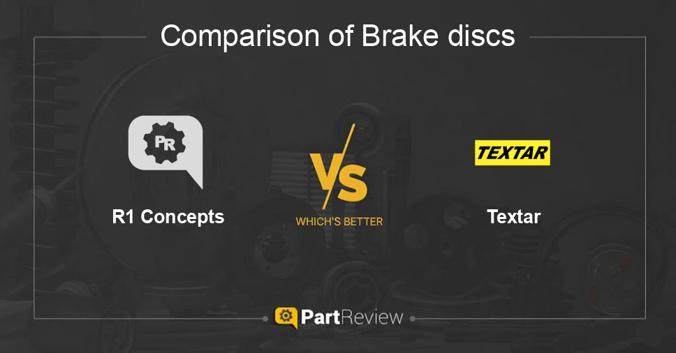 Comparison of brake discs R1 Concepts and Textar