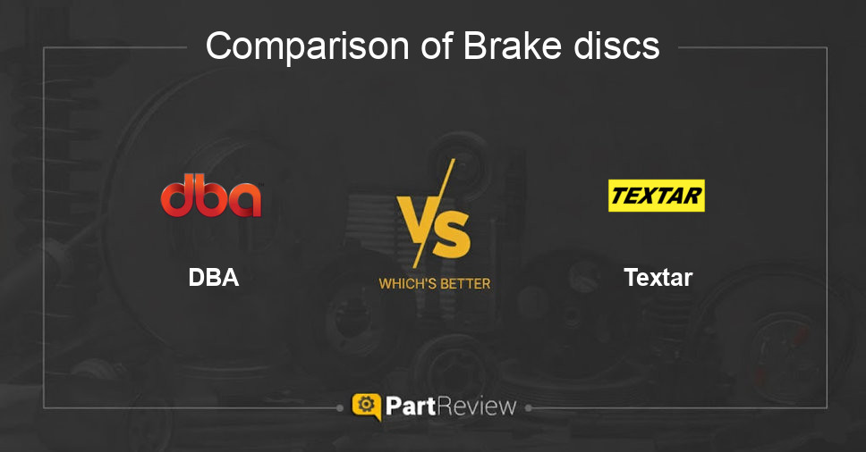 Comparison of brake discs DBA and Textar