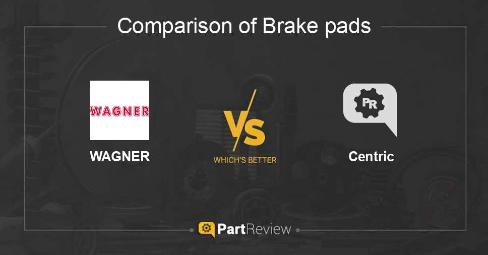 Comparison of brake pads WAGNER and Centric
