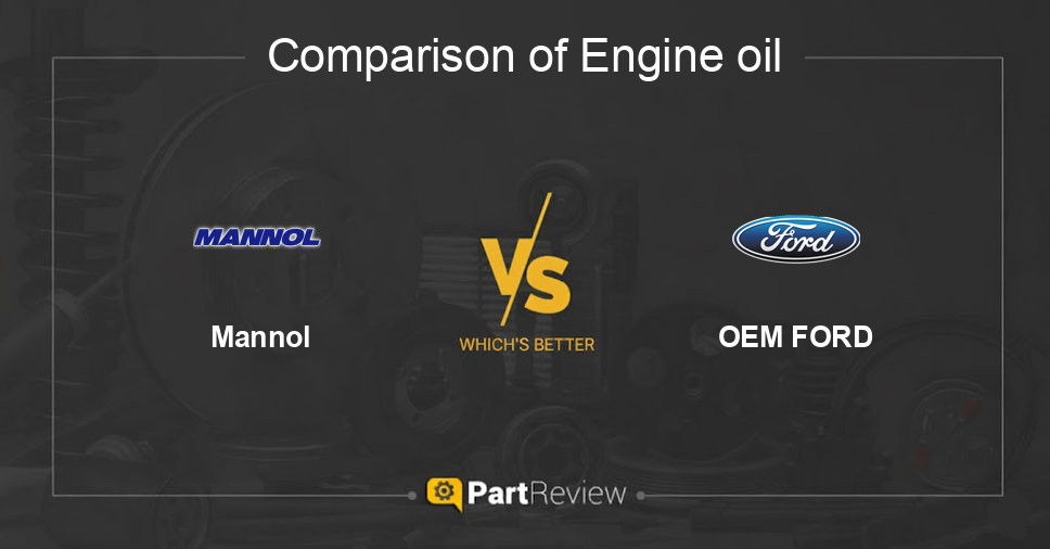 Comparison of engine oil Mannol and OEM FORD