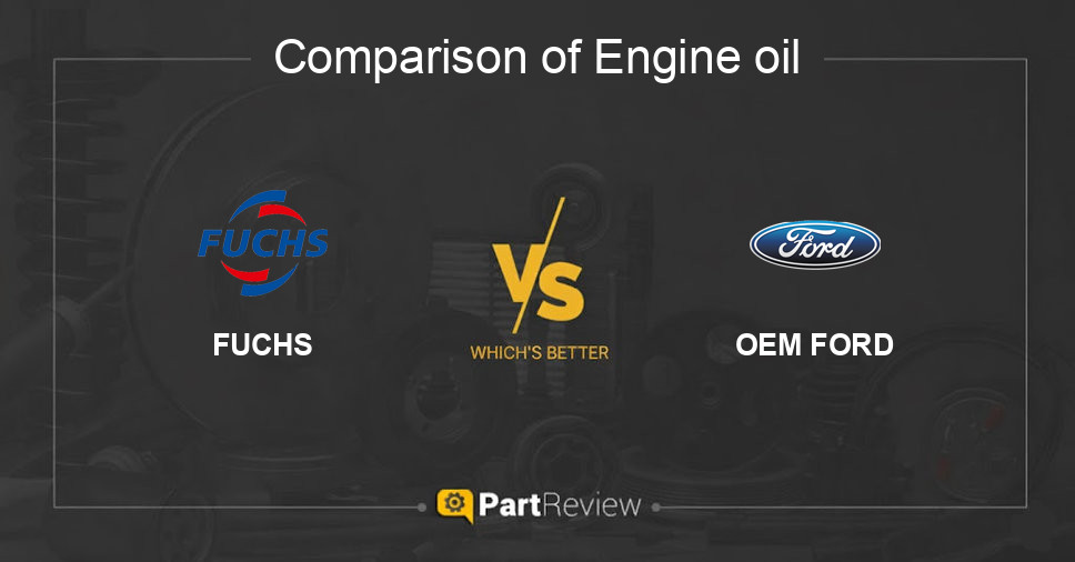 Comparison of engine oil FUCHS and OEM FORD