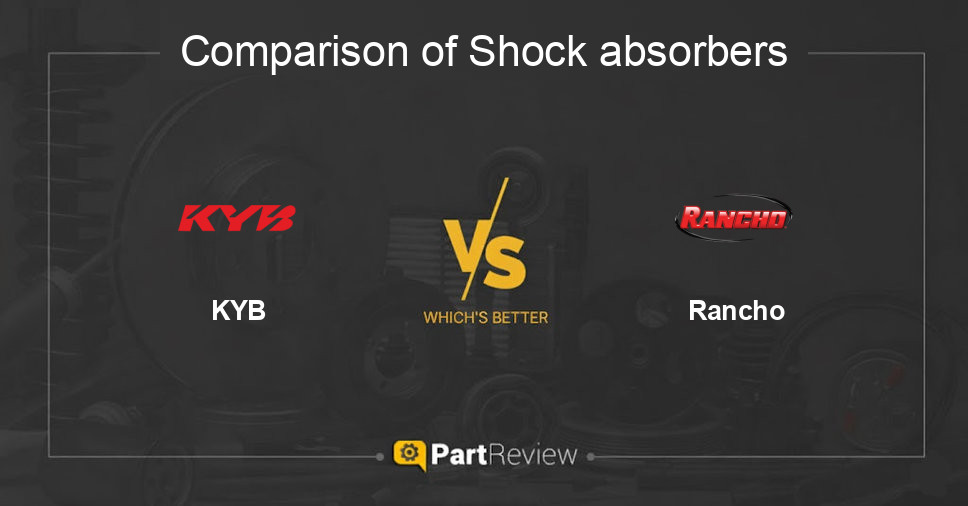 Comparison of shock absorbers KYB and Rancho