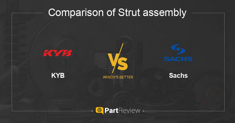 Comparison of strut assembly KYB and Sachs