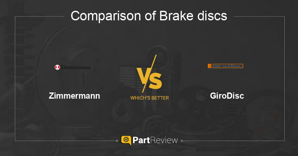 Comparison of brake discs Zimmermann and GiroDisc