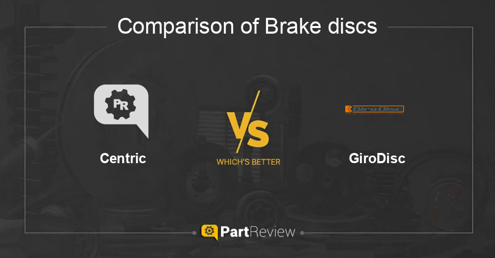 Comparison of brake discs Centric and GiroDisc