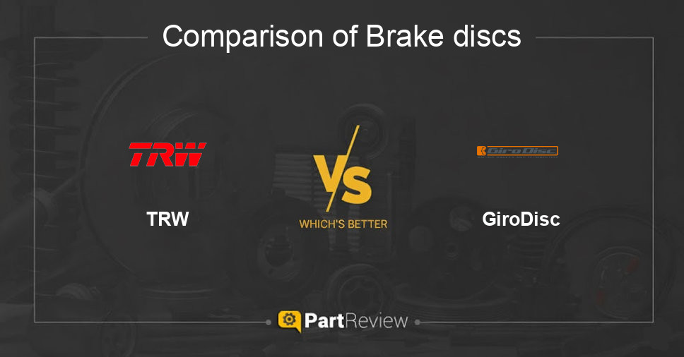 Comparison of brake discs TRW and GiroDisc