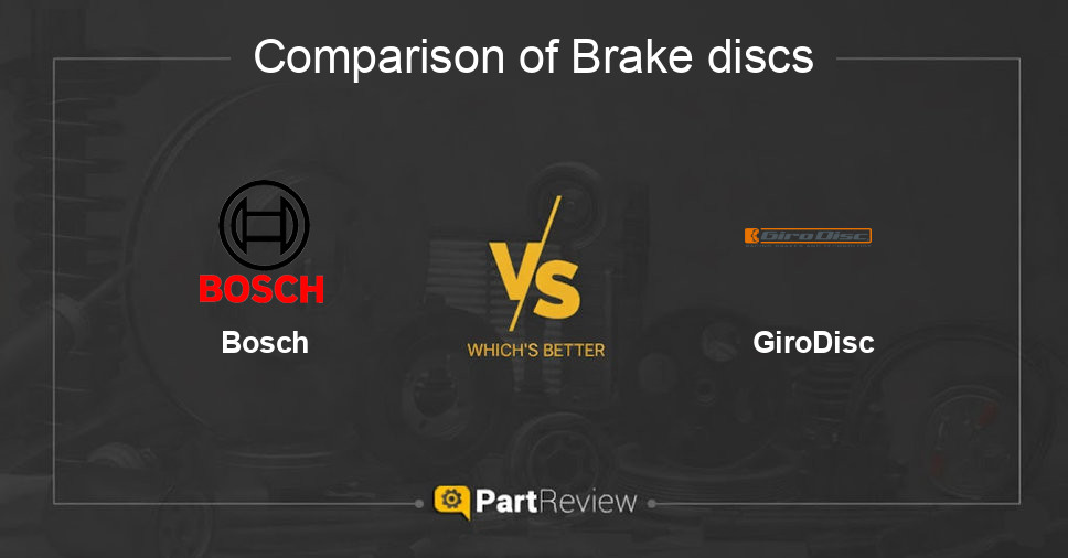 Comparison of brake discs Bosch and GiroDisc