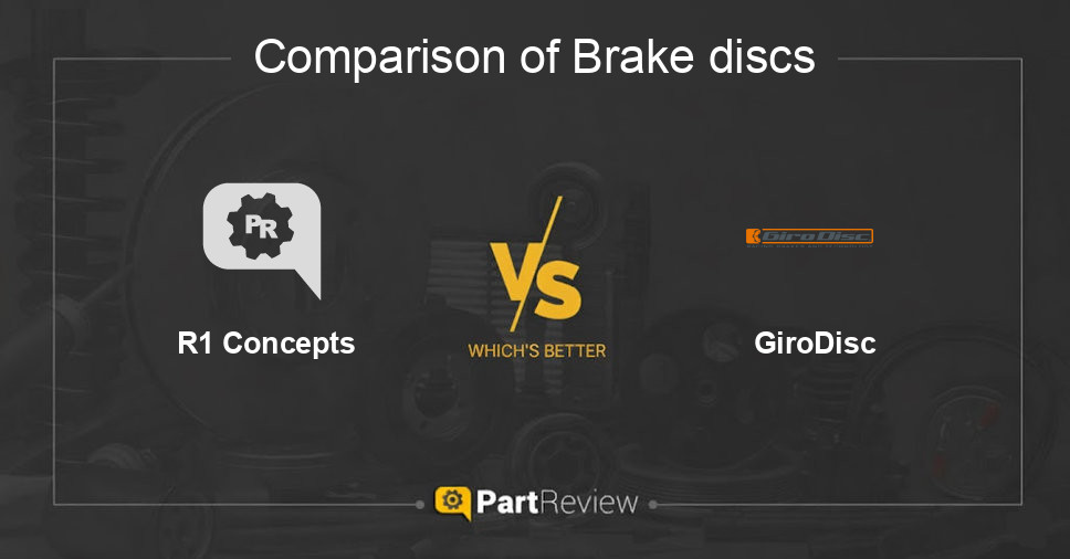 Comparison of brake discs R1 Concepts and GiroDisc