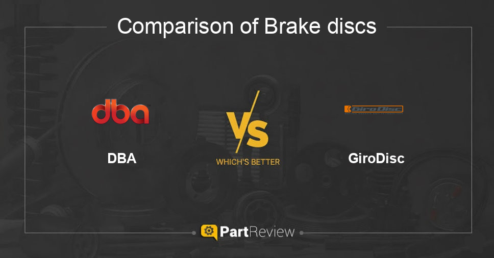 Comparison of brake discs DBA and GiroDisc