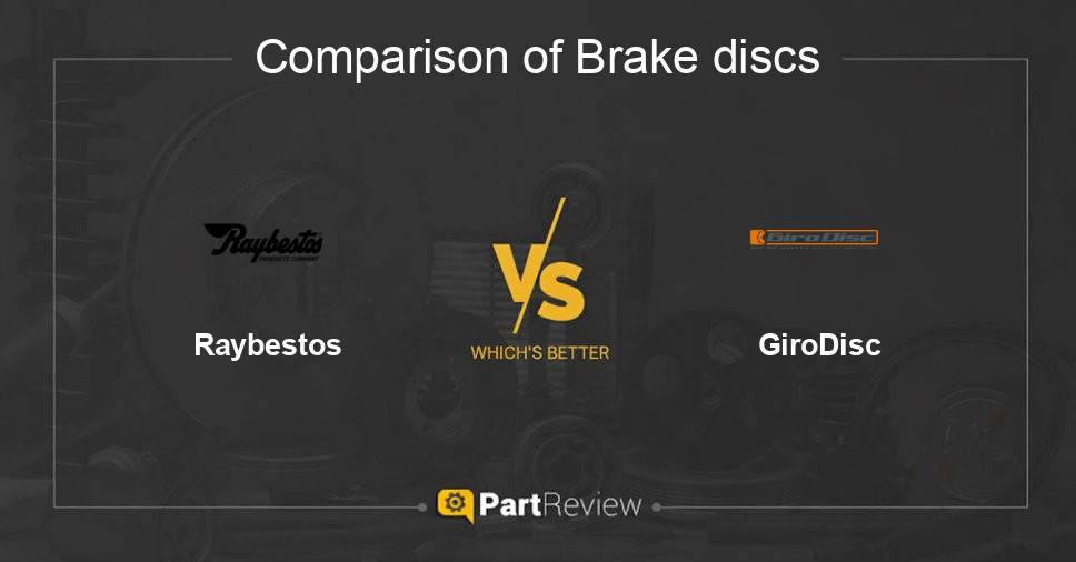 Comparison of brake discs Raybestos and GiroDisc