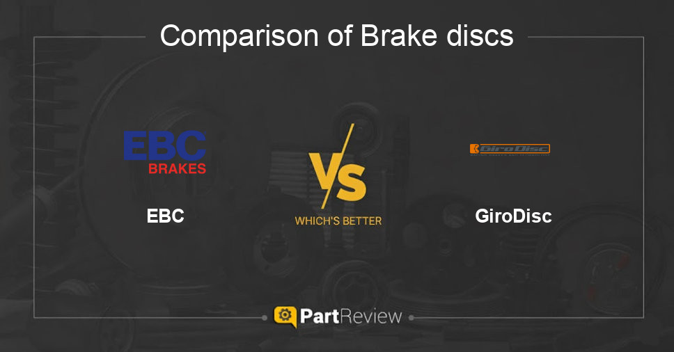 Comparison of brake discs EBC and GiroDisc