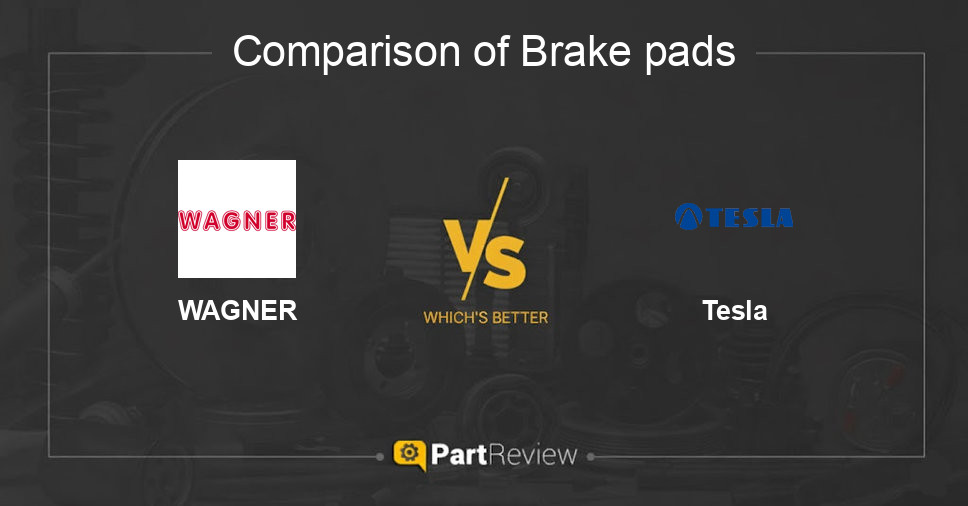 Comparison of brake pads WAGNER and Tesla