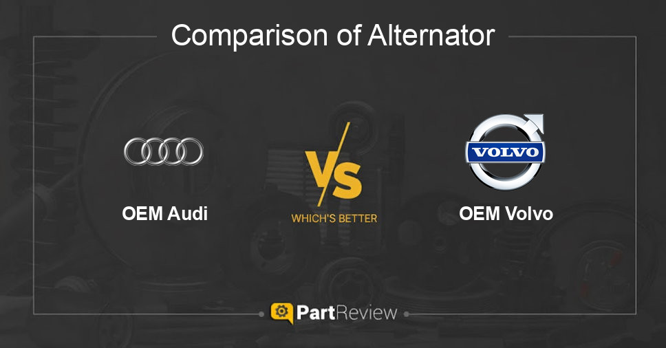 Comparison of alternator OEM Audi and OEM Volvo