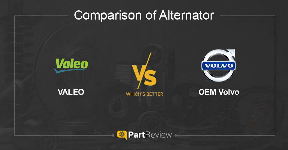 Comparison of alternator VALEO and OEM Volvo