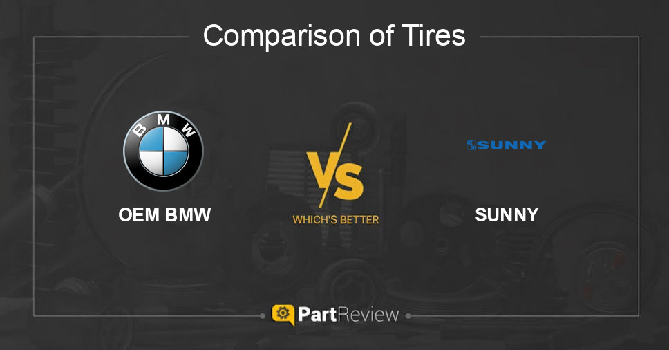 Comparison of tires OEM BMW and SUNNY