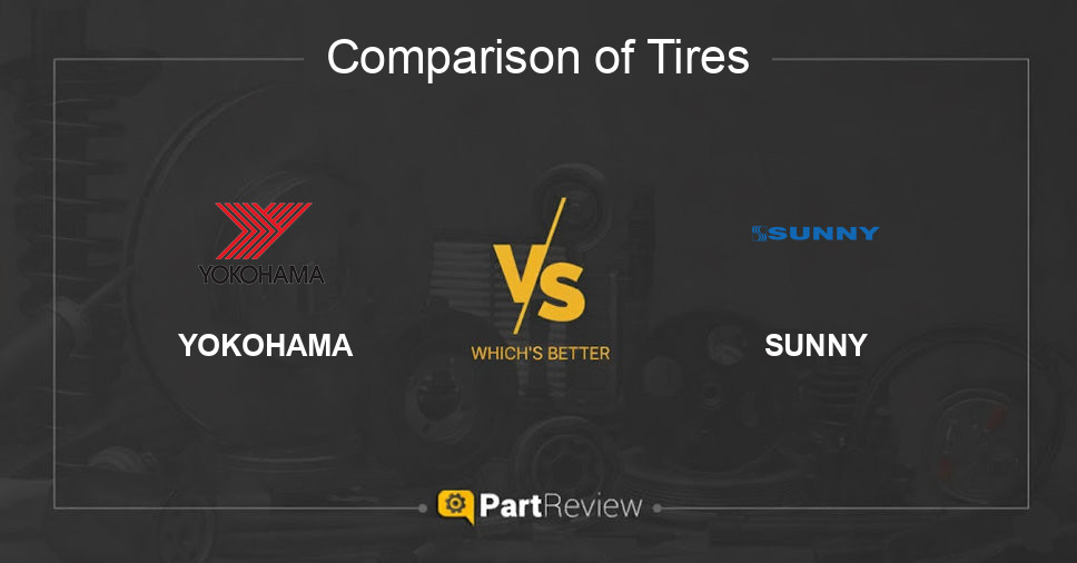 Comparison of tires YOKOHAMA and SUNNY