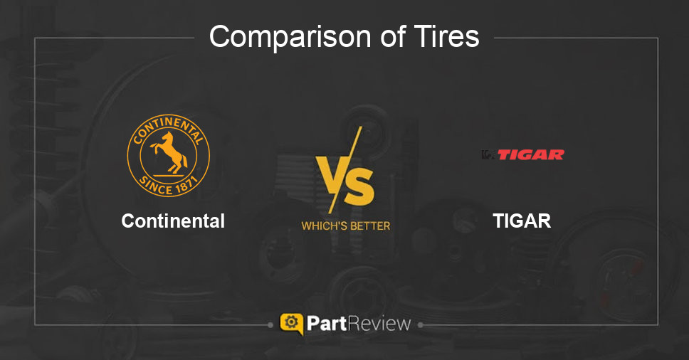 Comparison of tires Continental and TIGAR