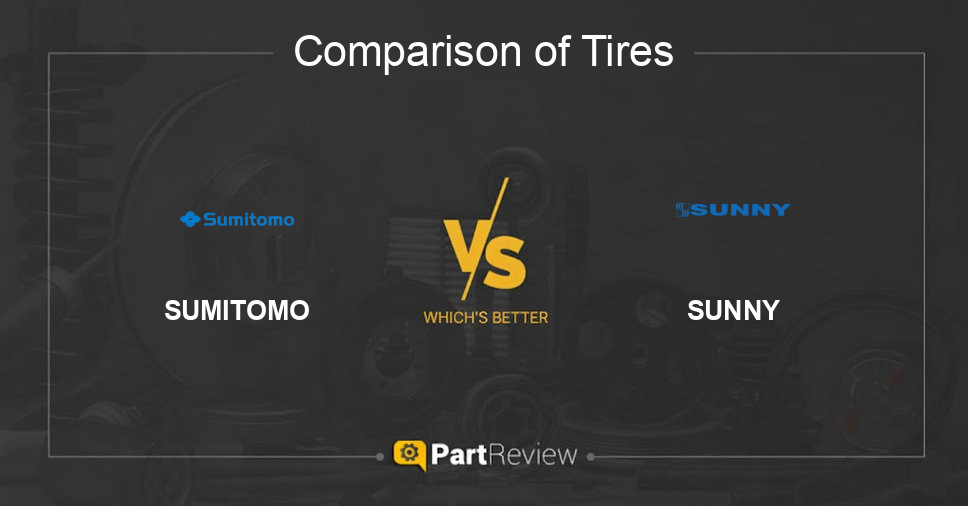 Comparison of tires SUMITOMO and SUNNY
