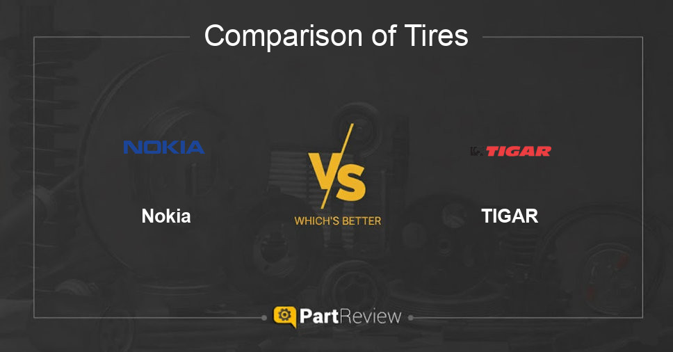 Comparison of tires Nokia and TIGAR