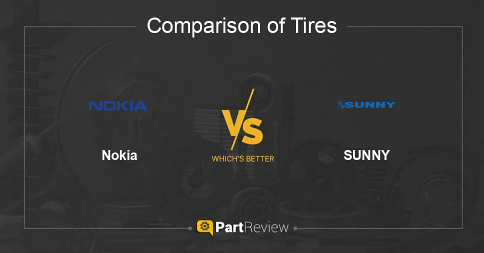 Comparison of tires Nokia and SUNNY