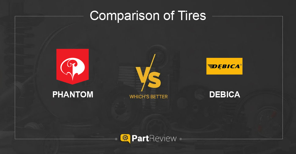 Comparison of tires PHANTOM and DEBICA