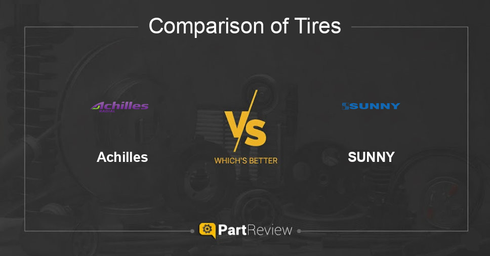 Comparison of tires Achilles and SUNNY