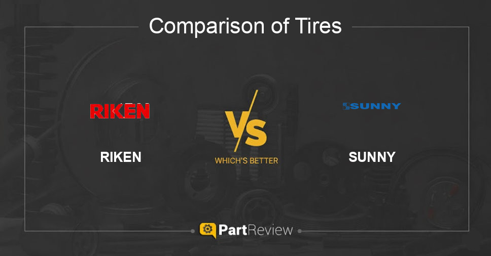 Comparison of tires RIKEN and SUNNY
