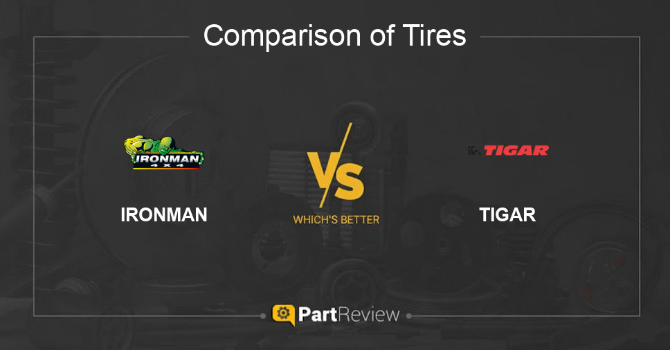 Comparison of tires IRONMAN and TIGAR
