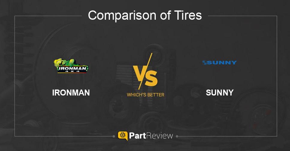 Comparison of tires IRONMAN and SUNNY