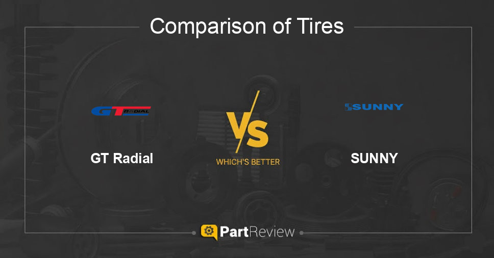 Comparison of tires GT Radial and SUNNY