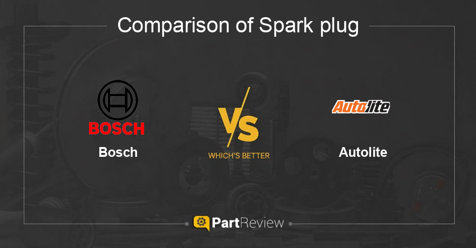 Comparison of spark plug Bosch and Autolite