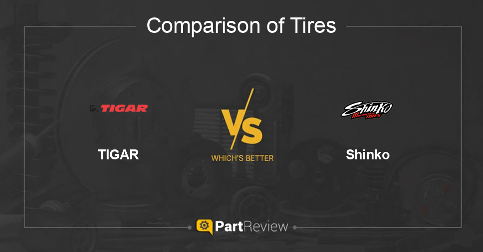 Comparison of tires TIGAR and Shinko