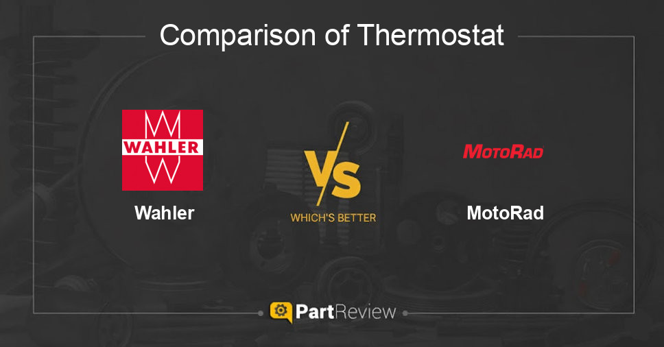 Comparison of thermostat Wahler and MotoRad