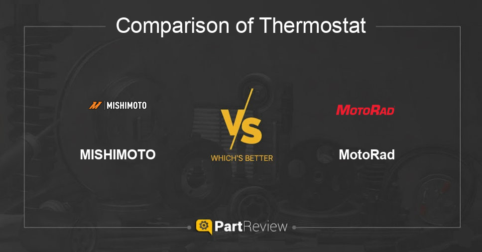 Comparison of thermostat MISHIMOTO and MotoRad