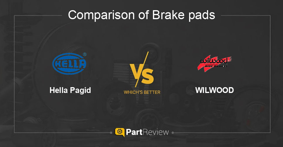 Comparison of brake pads Hella Pagid and WILWOOD