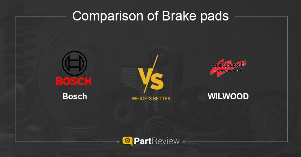 Comparison of brake pads Bosch and WILWOOD
