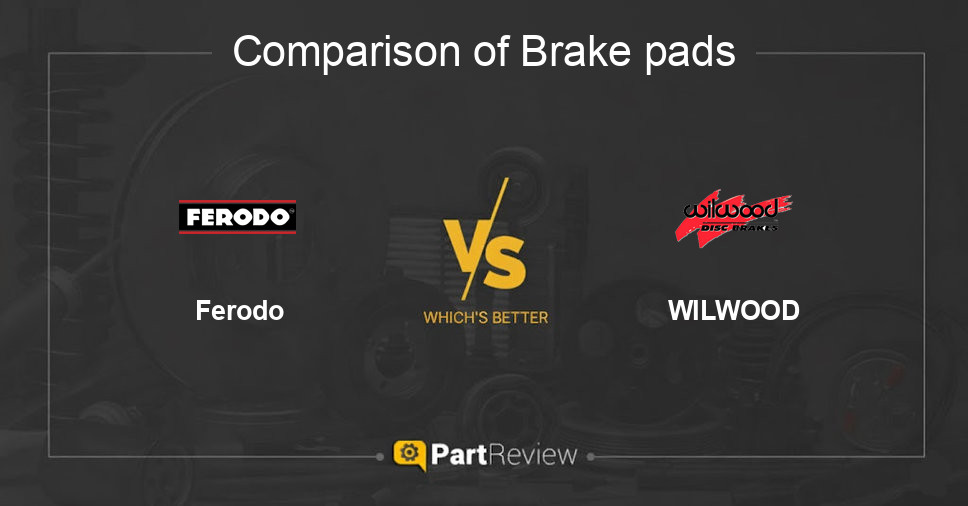 Comparison of brake pads Ferodo and WILWOOD