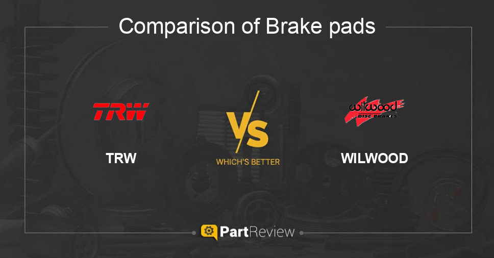 Comparison of brake pads TRW and WILWOOD