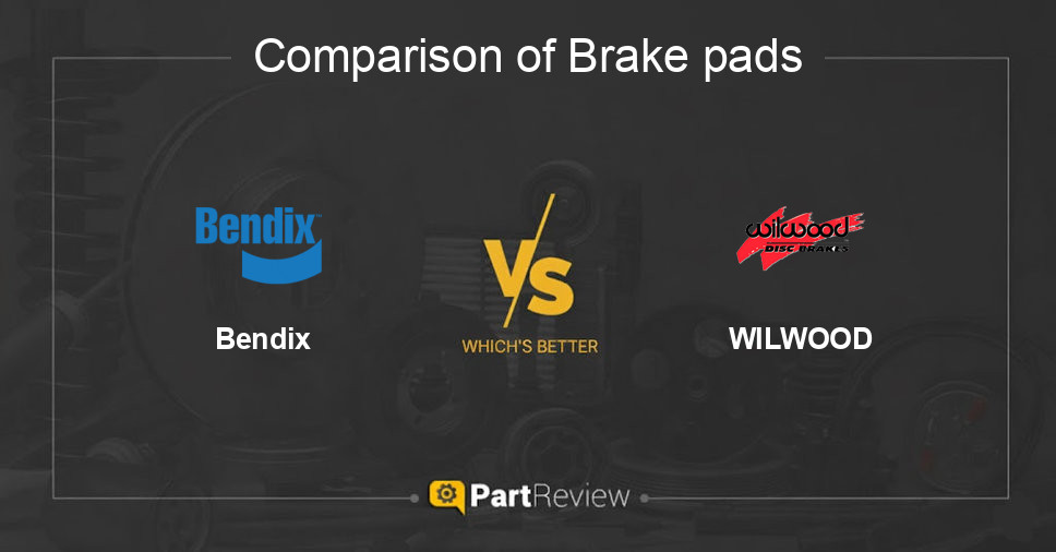 Comparison of brake pads Bendix and WILWOOD
