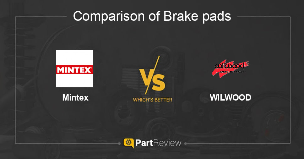 Comparison of brake pads Mintex and WILWOOD