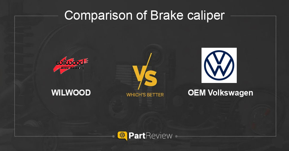 Comparison of brake caliper WILWOOD and OEM Volkswagen