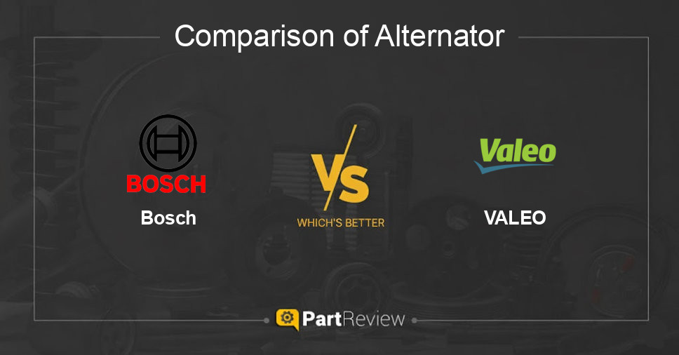 Comparison of alternator Bosch and VALEO