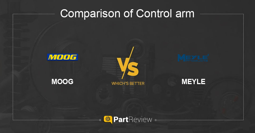 Comparison of control arm MOOG and MEYLE